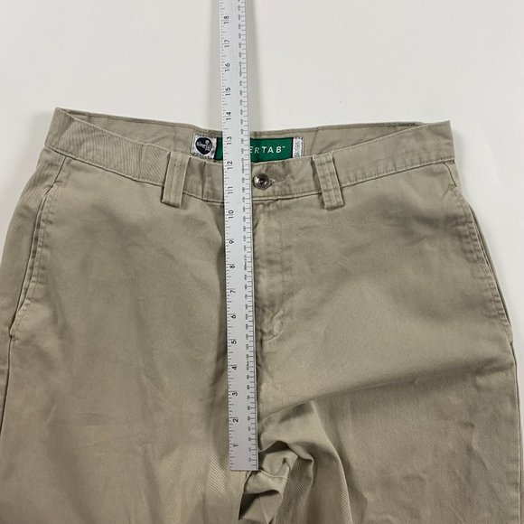 Vintage Levi's Silver Tab Chino Khaki Pants Mens 32 x 30 Measures 33 x 28.25 - Picture 10 of 13